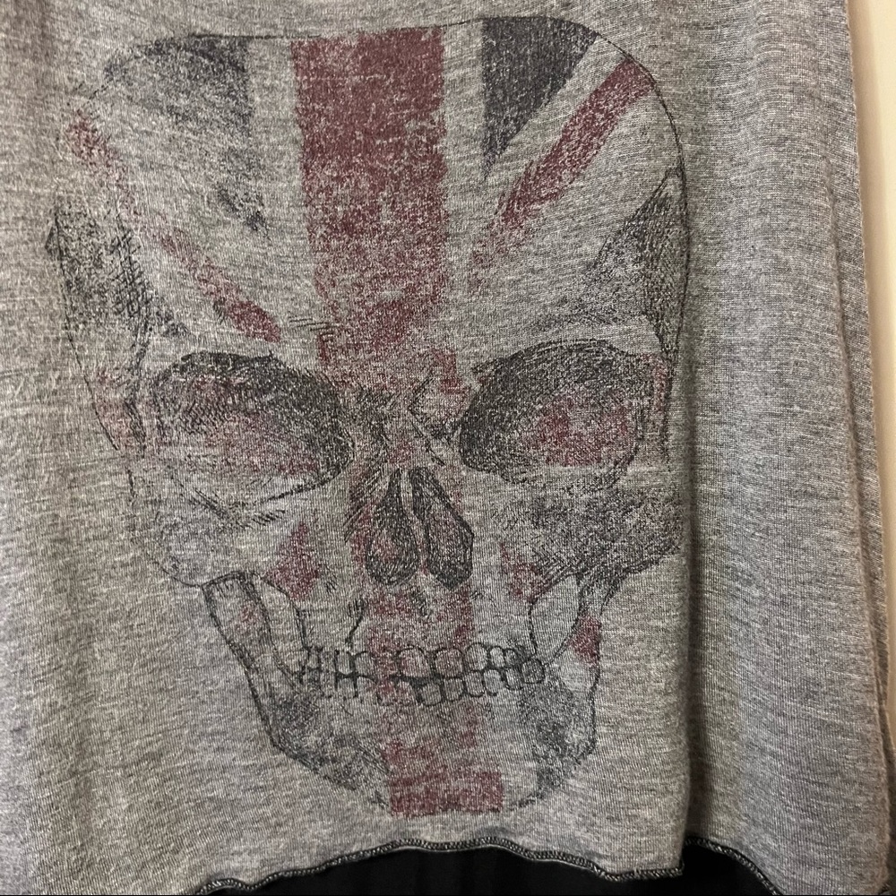 Skull Hi Low Fringe Tank